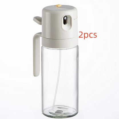 2 In 1 Oil Sprayer Bottle BBQ Cooking Oil Dispenser Olive Oil Pourers