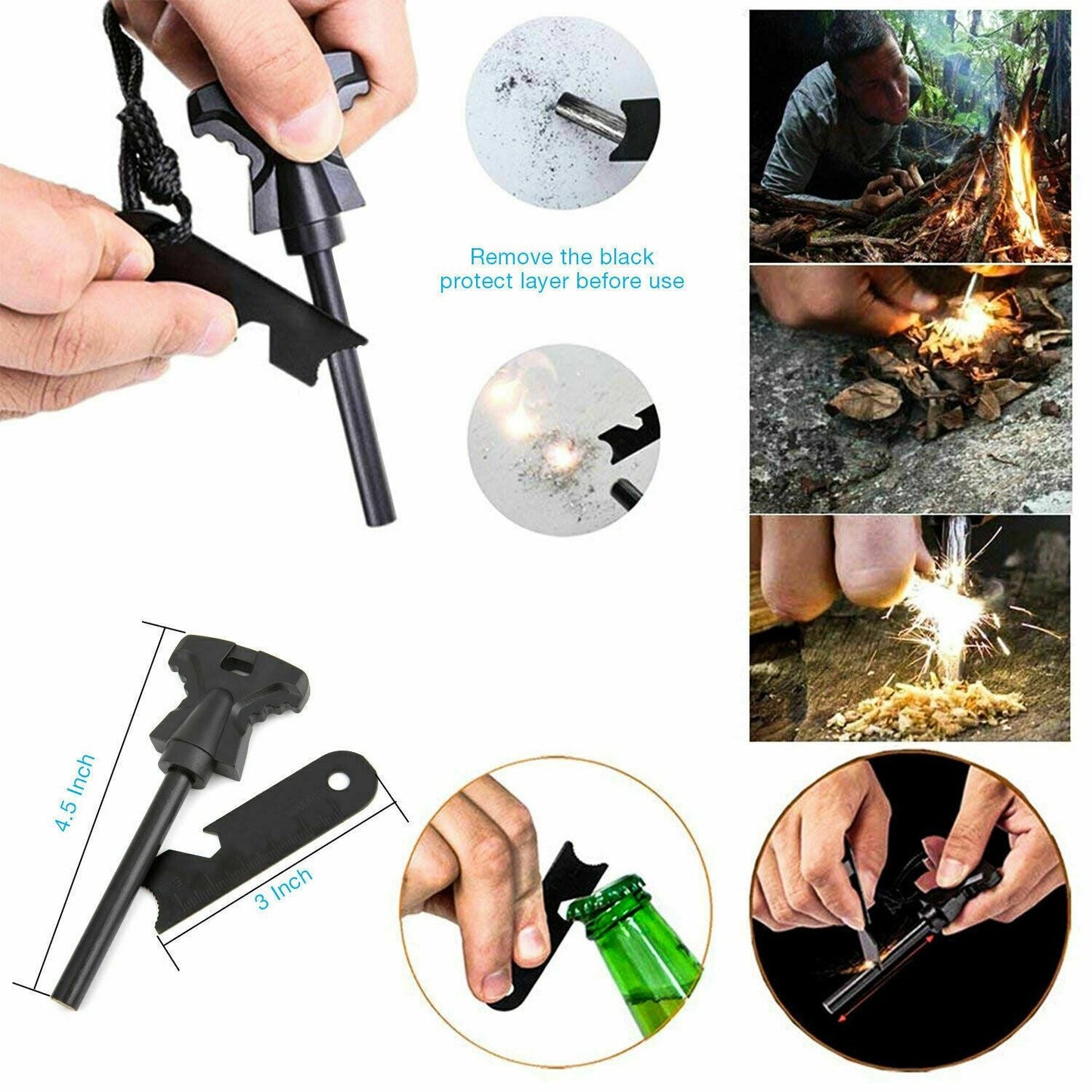 14 in 1 Outdoor Emergency Survival And Safety Gear Kit Camping - WFP Store