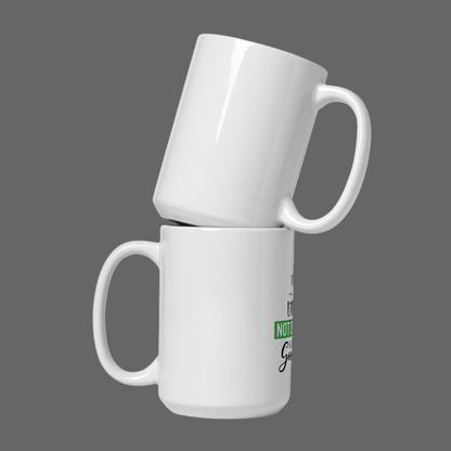 White glossy mug