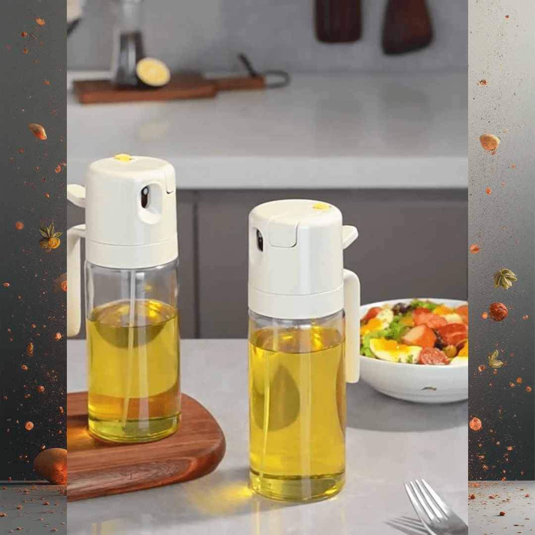 2 In 1 Oil Sprayer Bottle BBQ Cooking Oil Dispenser Olive Oil Pourers - WFP Store