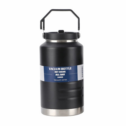 Gift 2L Thermal Water Bottle Portable Large Capacity Coffee Travel Mug with Handle Thickened Drinks Bottle Gym Use