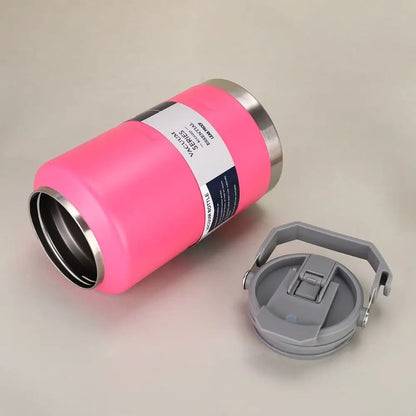 Gift 2L Thermal Water Bottle Portable Large Capacity Coffee Travel Mug with Handle Thickened Drinks Bottle Gym Use