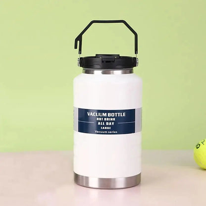 Gift 2L Thermal Water Bottle Portable Large Capacity Coffee Travel Mug with Handle Thickened Drinks Bottle Gym Use