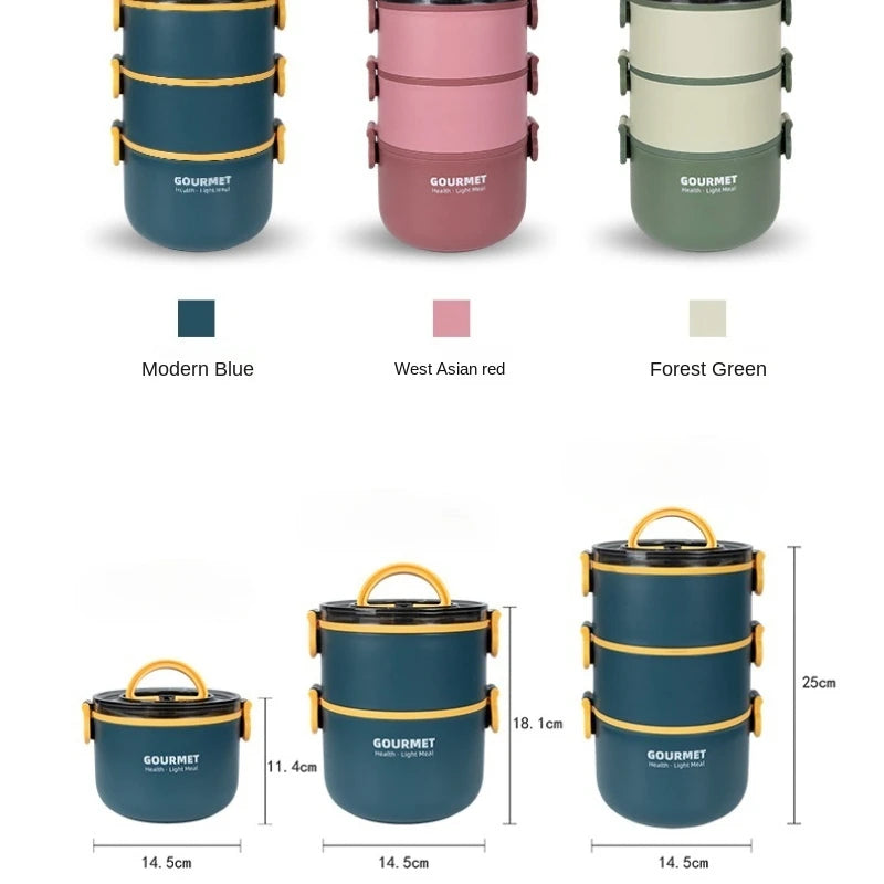 Insulated Stainless Steel Food Thermal Jar Soup Thermos Bento Lunch Box Women Hot Food Container with Drinking Cup