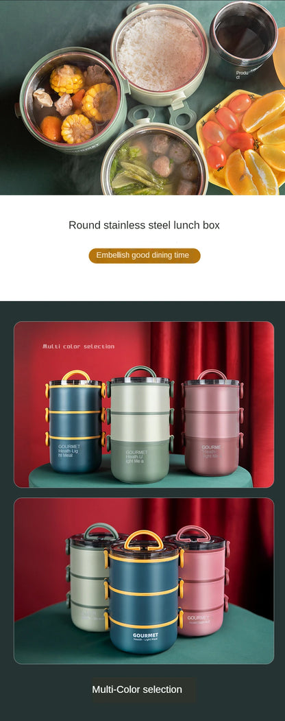 Insulated Stainless Steel Food Thermal Jar Soup Thermos Bento Lunch Box Women Hot Food Container with Drinking Cup