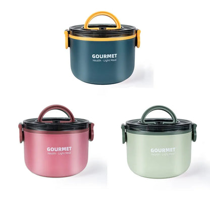 Insulated Stainless Steel Food Thermal Jar Soup Thermos Bento Lunch Box Women Hot Food Container with Drinking Cup