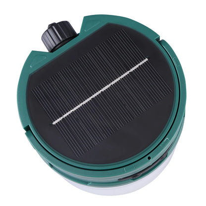 Solar Camping Lantern with String Lights Hanging Tent Light Waterproof Emergency Lamp for Hiking Power Outage Saving Bulb