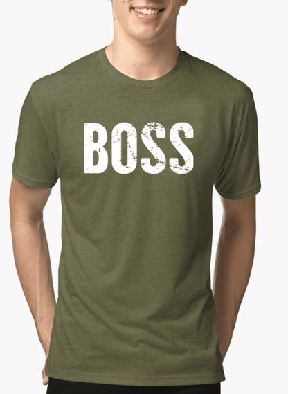 Boss Half Sleeves Melange T-shirt - WFP Store