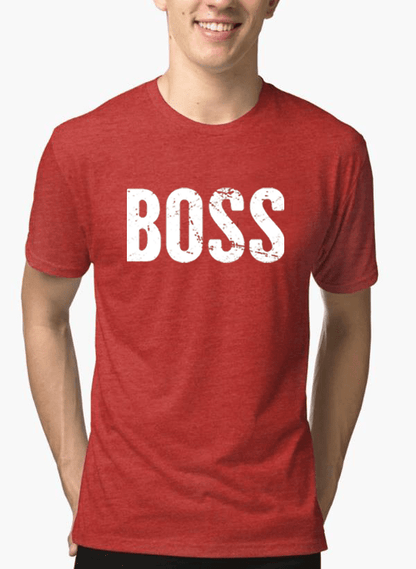 Boss Half Sleeves Melange T-shirt - WFP Store