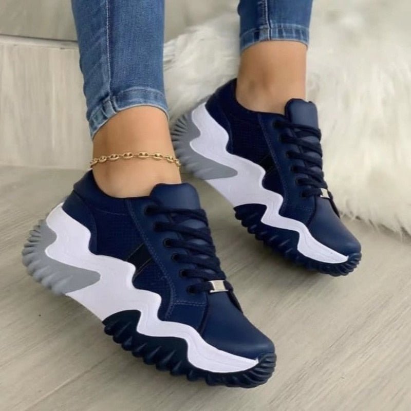 Breathable Women Vulcanized Shoes Casual Platform Sneakers - WFP Store