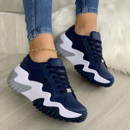 Breathable Women Vulcanized Shoes Casual Platform Sneakers - WFP Store