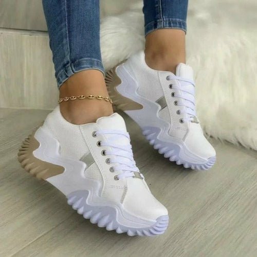 Breathable Women Vulcanized Shoes Casual Platform Sneakers - WFP Store