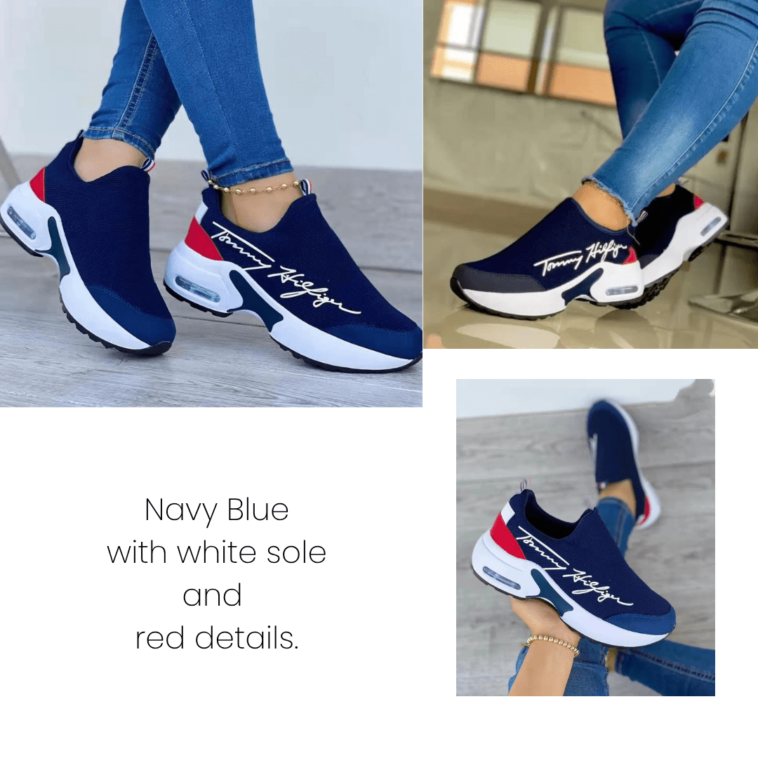 Casual Breathable Wedges Ladies Walking Sneakers Flat Women Shoes - WFP Store