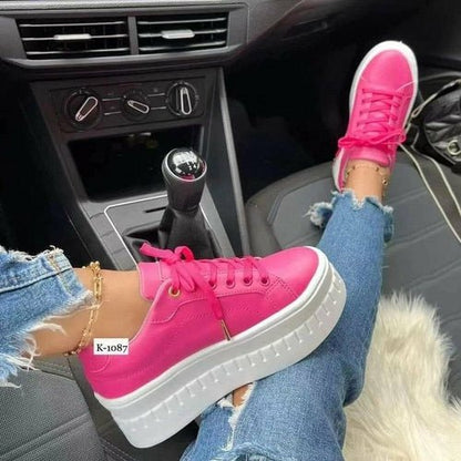 Casual Platform Women's Shoes Flat Womens Sneakers - WFP Store
