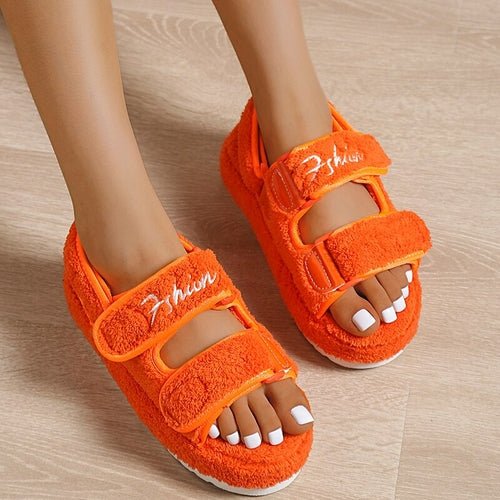 Casual Thick Bottom Women Sandals Orange/Blue/Black/Green - WFP Store