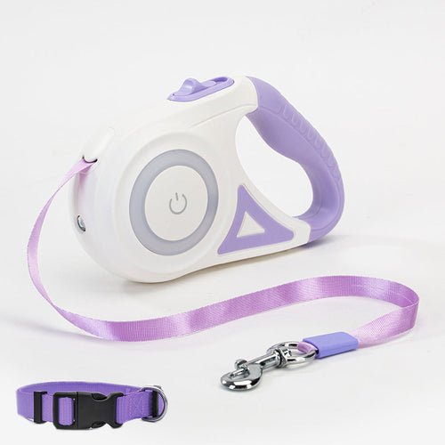 Dog Leash Retractable Leash And Dog Collar Spotlight Automatic Pet Dog - WFP Store