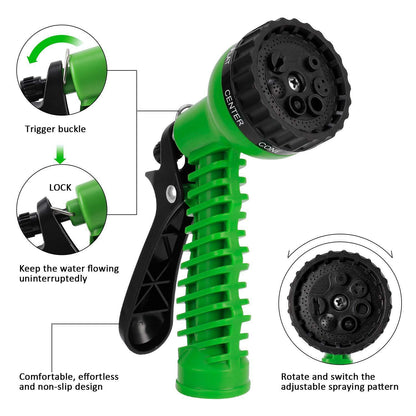 Expanding Expandable Flexible Garden Water Hose w Spray Nozzle 25, 50, - WFP Store