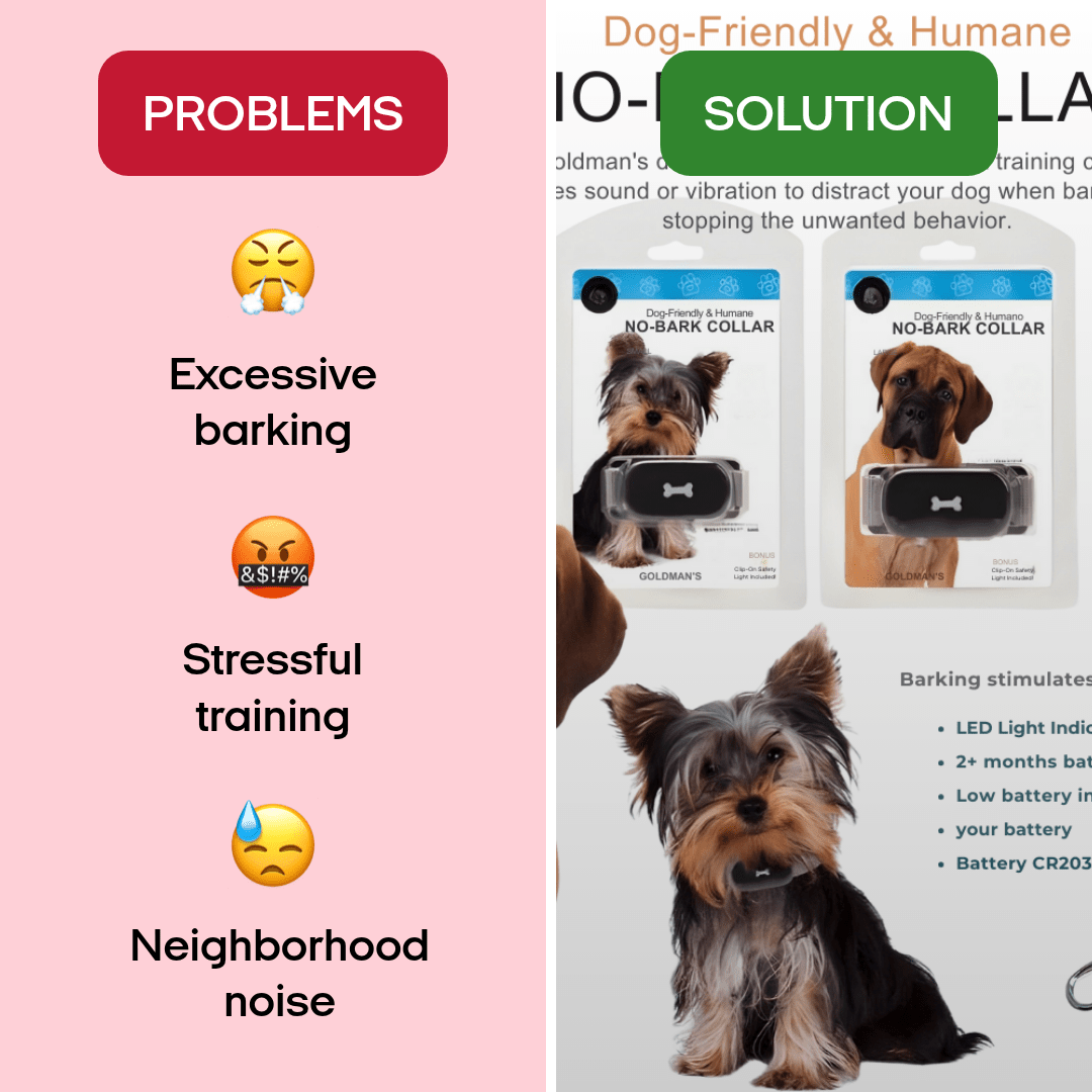 Humane No - Shock Bark Training Collar – Sound & Vibration | Large (13–22”) - WFP Store