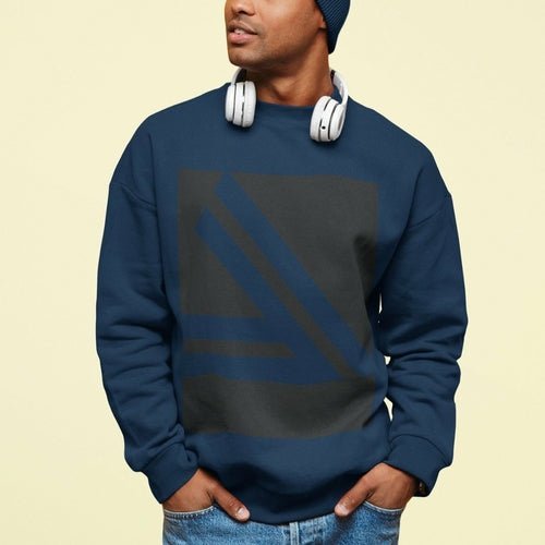 Men's Double Slanted Logo Crewneck Sweatshirt - WFP Store