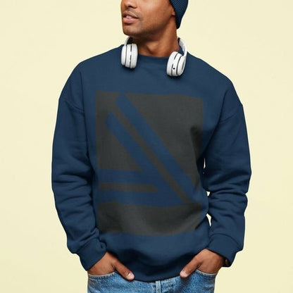 Men's Double Slanted Logo Crewneck Sweatshirt - WFP Store