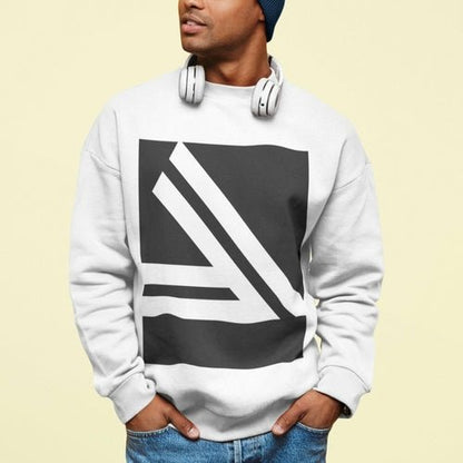 Men's Double Slanted Logo Crewneck Sweatshirt - WFP Store