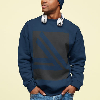 Men's Double Slanted Logo Crewneck Sweatshirt - WFP Store