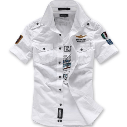 Mens Short Sleeve Military Style Shirt - WFP Store
