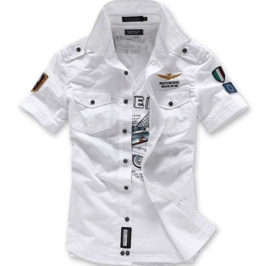 Mens Short Sleeve Military Style Shirt - WFP Store