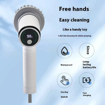 Multifunctional Smart Display Electric Cleaning Brush Wireless Kitchen - WFP Store