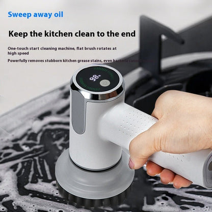 Multifunctional Smart Display Electric Cleaning Brush Wireless Kitchen - WFP Store