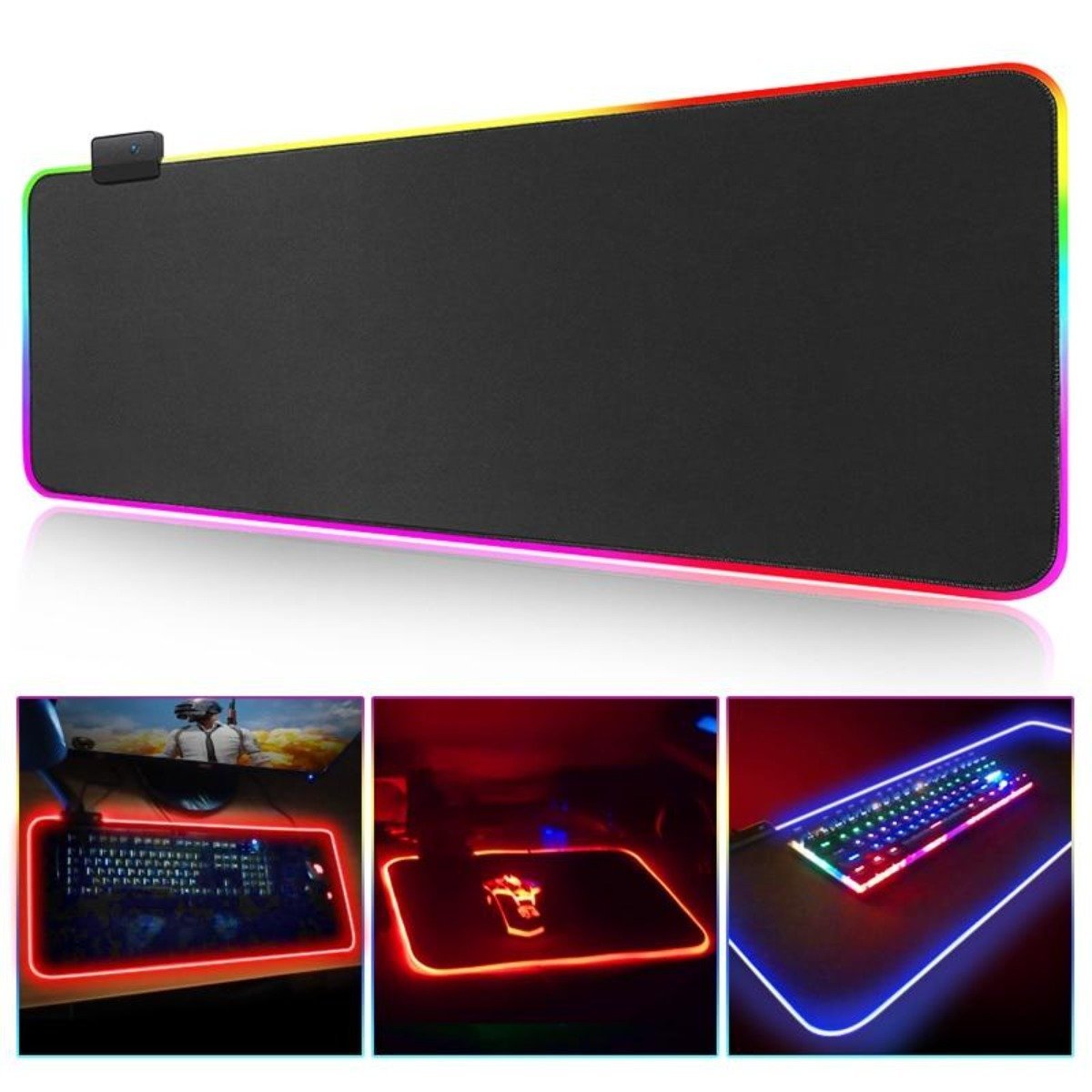 Ninja Dragons RGB Gaming 1 Touch Light Up Mouse Pad - Large Size - WFP Store