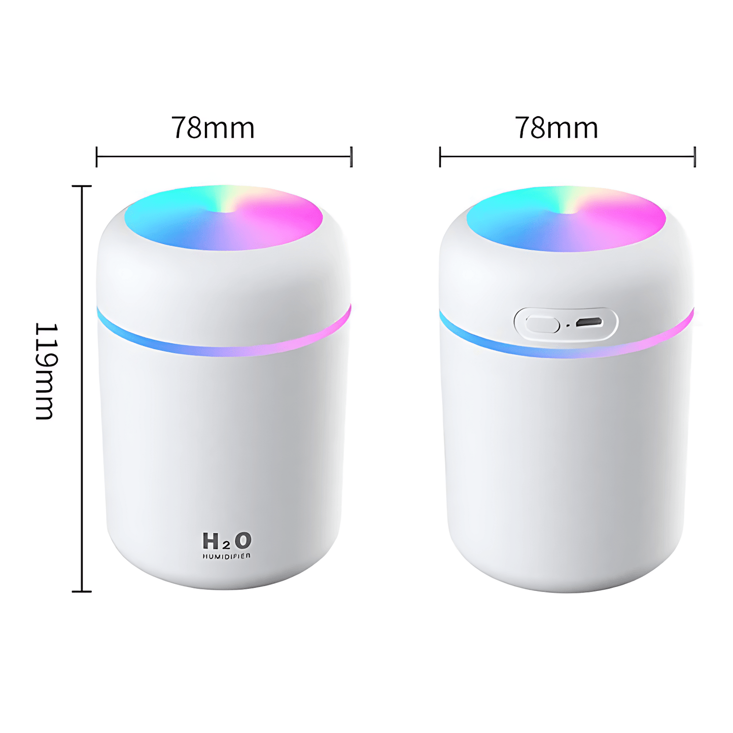 Portable Air Humidifier Aroma Essential Oil Diffuser for Car Home - WFP Store