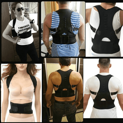 Posture Corrector Support Magnetic Back Shoulder Brace Belt Band For - WFP Store