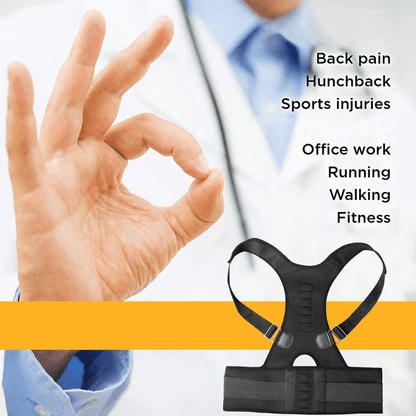 Posture Corrector Support Magnetic Back Shoulder Brace Belt Band For - WFP Store