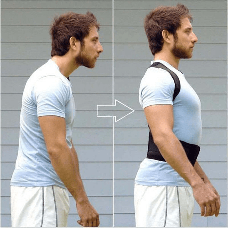 Posture Corrector Support Magnetic Back Shoulder Brace Belt Band For - WFP Store