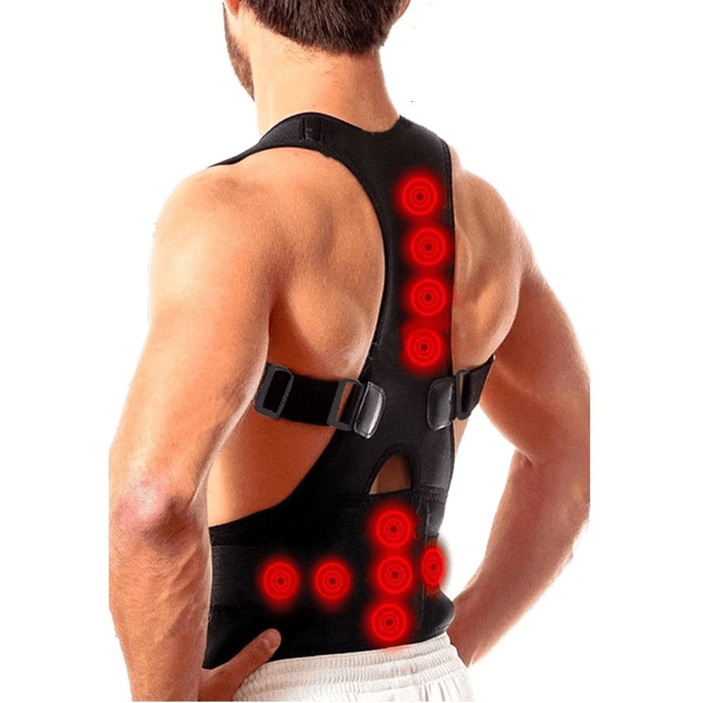 Posture Corrector Support Magnetic Back Shoulder Brace Belt Band For - WFP Store