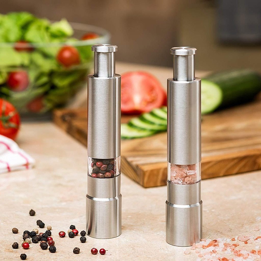 Premium Stainless Steel Salt and Pepper Spice Grinder - WFP Store