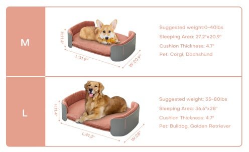 Scandinavian Style Cat Couch Bed, Pet Sofa For Indoor Cats PP Indoor - WFP Store
