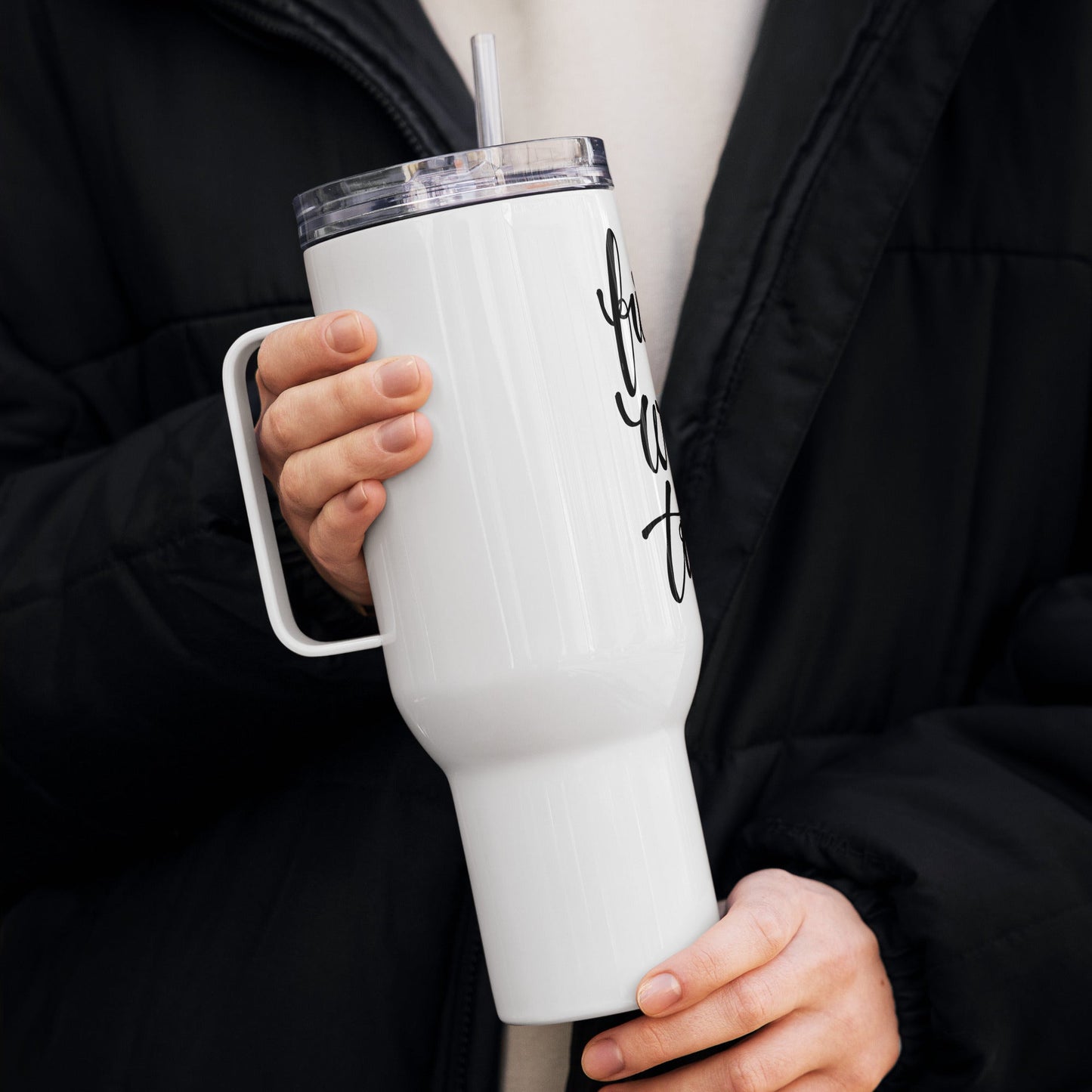 Travel mug with a handle - WFP Store