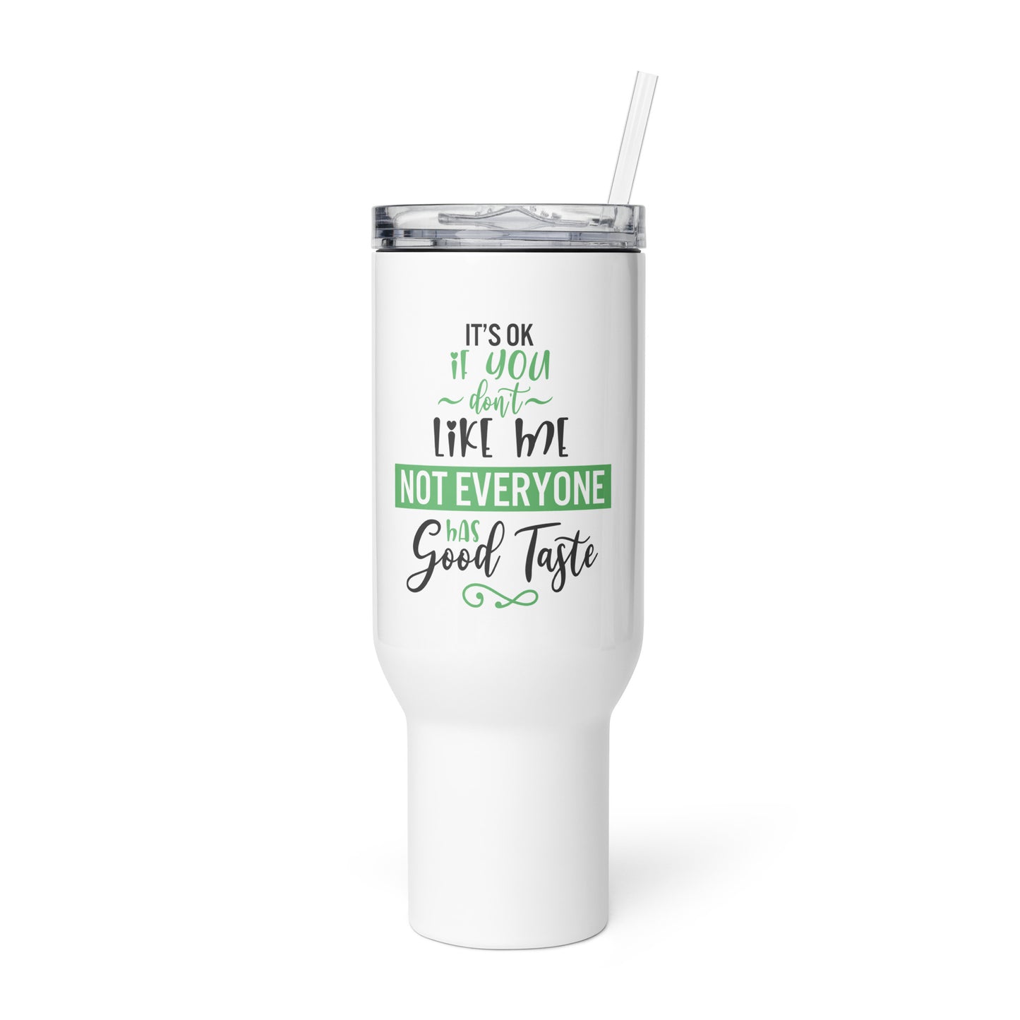 Travel mug with a handle