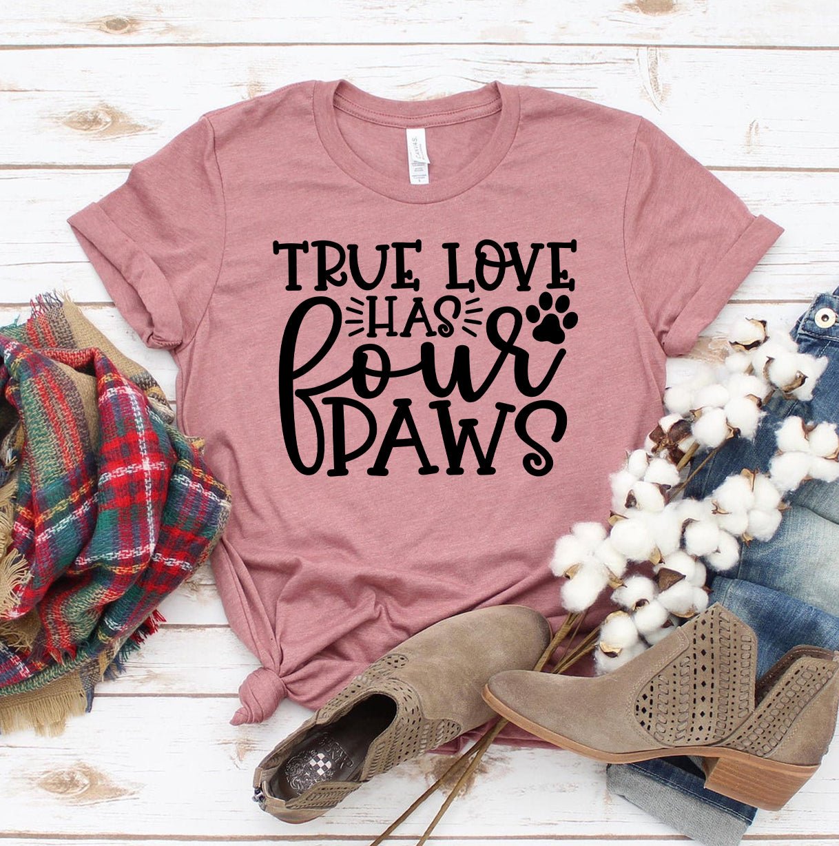 True Love Has 4 Paws T-shirt - WFP Store